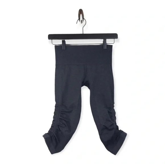 Lululemon In The Flow Crop II Heathered Deep Coal - Picture 3 of 9